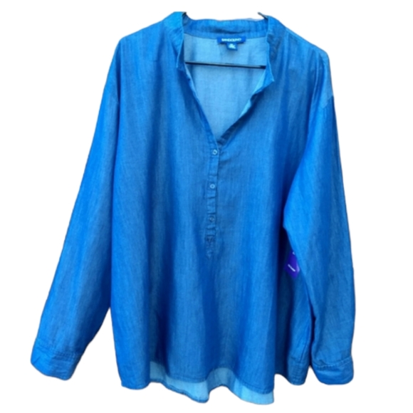 Bandolino Jean Look Top - Picture 2 of 5